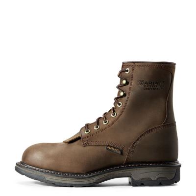 Ariat Workhog 8" Kahverengi Iş Ayakkabıları Erkek (41766-570)